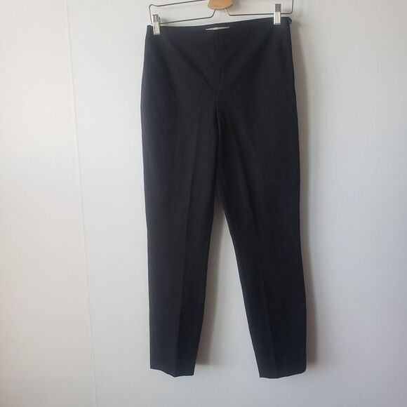 everlane the side-zip stretch cotton pant in black size 6 - Picture 1 of 6